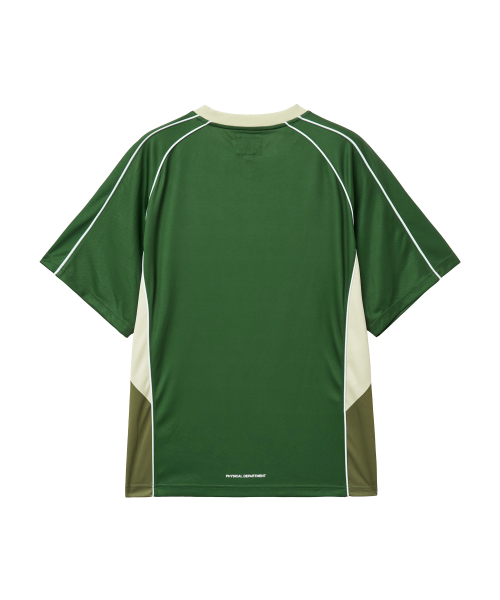 PHYPS MOTORCYCLE（フィップスモーターサイクル）の「Mesh Block Jersey Short Sleeve Green（Tシャツ/カットソー・レディース・その他・SMALL/MEDIUM/LARGE/X-LARGE）」の5枚目の写真