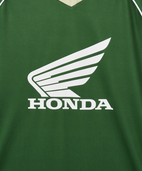 PHYPS MOTORCYCLE（フィップスモーターサイクル）の「Mesh Block Jersey Short Sleeve Green（Tシャツ/カットソー・レディース・その他・SMALL/MEDIUM/LARGE/X-LARGE）」の4枚目の写真