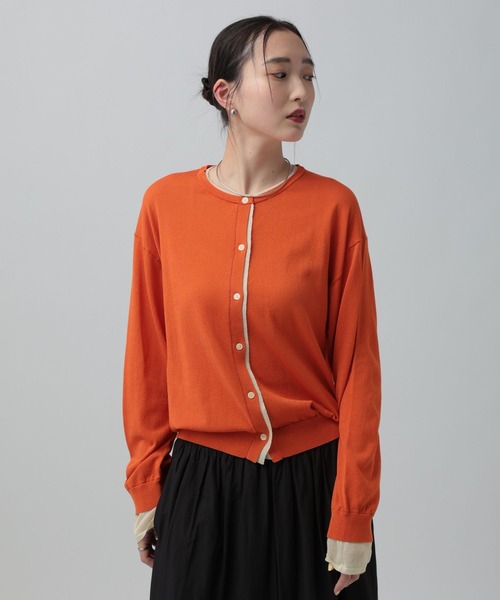 LEPSIM（レプシィム）の「14ゲージICEWEニットカーディガン　647496（カーディガン/ボレロ・レディース・ブラック/イエロー/オレンジ/アイボリー・FREE）」の17枚目の写真