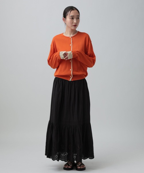 LEPSIM（レプシィム）の「14ゲージICEWEニットカーディガン　647496（カーディガン/ボレロ・レディース・ブラック/イエロー/オレンジ/アイボリー・FREE）」の20枚目の写真