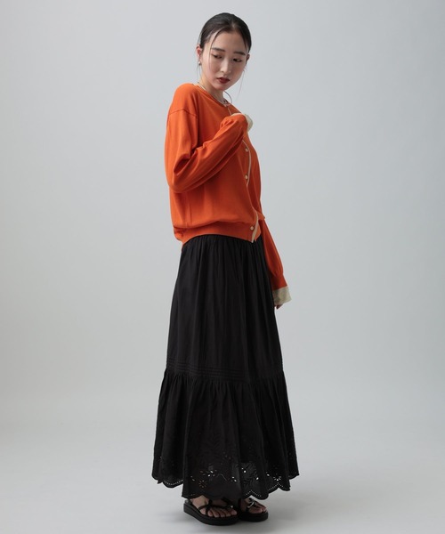 LEPSIM（レプシィム）の「14ゲージICEWEニットカーディガン　647496（カーディガン/ボレロ・レディース・ブラック/イエロー/オレンジ/アイボリー・FREE）」の21枚目の写真