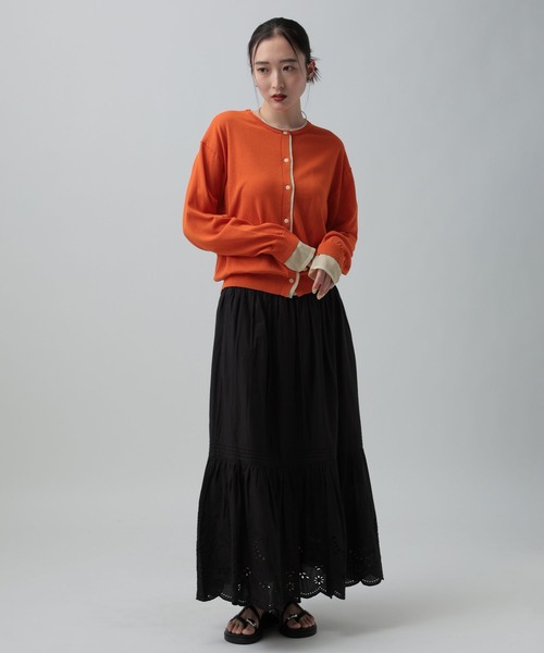 LEPSIM（レプシィム）の「14ゲージICEWEニットカーディガン　647496（カーディガン/ボレロ・レディース・ブラック/イエロー/オレンジ/アイボリー・FREE）」の22枚目の写真