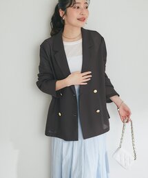 La boutique BonBon（ラブティックボンボン）の「【軽い!涼しい!きちんと見え!】ライトメッシュジャケット（テーラードジャケット）」