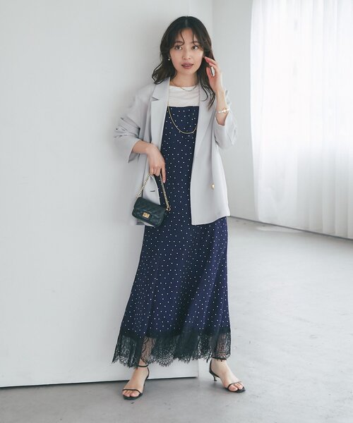 La boutique BonBon（ラブティックボンボン）の「【夏に着られるジャケット】ライトメッシュジャケット（テーラードジャケット・レディース・ブラウン/ライトグレー・FREE）」の18枚目の写真