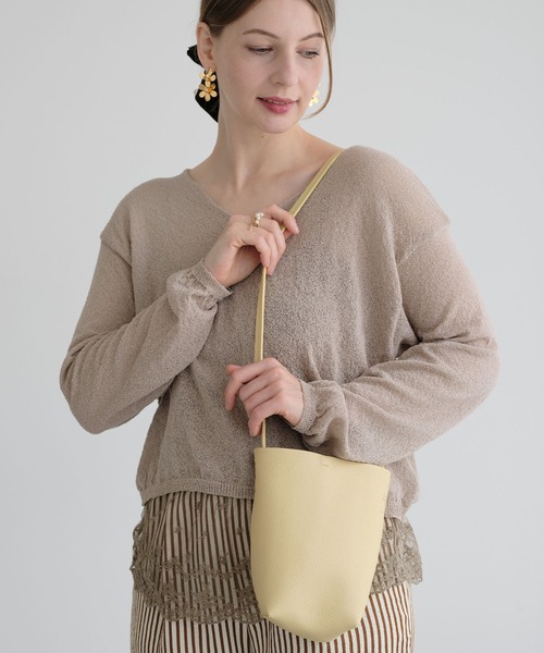ZAKKA-BOX(ザッカボックス)の「ミニショルダーバッグ(ショルダーバッグ・レディース・キャメル/イエロー系その他/ライトベージュ・FREE)」の6枚目の写真