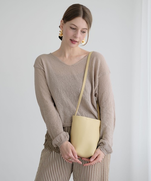 ZAKKA-BOX(ザッカボックス)の「ミニショルダーバッグ(ショルダーバッグ・レディース・キャメル/イエロー系その他/ライトベージュ・FREE)」の5枚目の写真