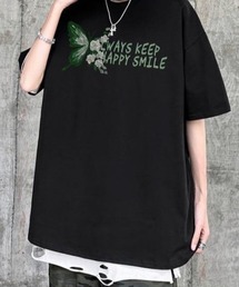 link lot（リンクロット）の「バタフライバッグプリントオーバーサイズｔシャツ（Tシャツ/カットソー）」