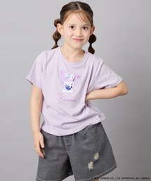 a.v.v（アーヴェヴェ）の「[110-140]【数量限定】[シナモロール&クロミ]スパンコールTシャツ（Tシャツ/カットソー）」