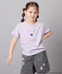 a.v.v（アーヴェヴェ）の「[110-140]【数量限定】[シナモロール&クロミ]スパンコールTシャツ（Tシャツ/カットソー）」