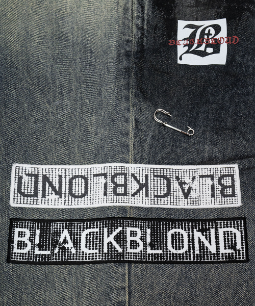 BLACK BLOND(ブラック ブロンド)の「ビビディエンザイアティマルチパッチデニムパンツ(ラスティブルー)(デニムパンツ・レディース・その他・SMALL/MEDIUM/LARGE/X-LARGE/XX-LARGE)」の9枚目の写真