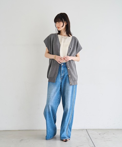 meilmada(メイルマダ)の「ヴィンテージサテンフレンチスリーブトップス(シャツ/ブラウス・レディース・アイボリー/ブラック・FREE)」の15枚目の写真