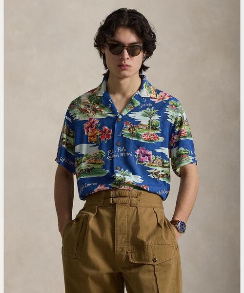 POLO RALPH LAUREN(ポロ ラルフ ローレン)の「クラシック フィット トロピカル キャンプ シャツ(シャツ/ブラウス・メンズ・マルチ・L/M/S/XL)」の1枚目の写真