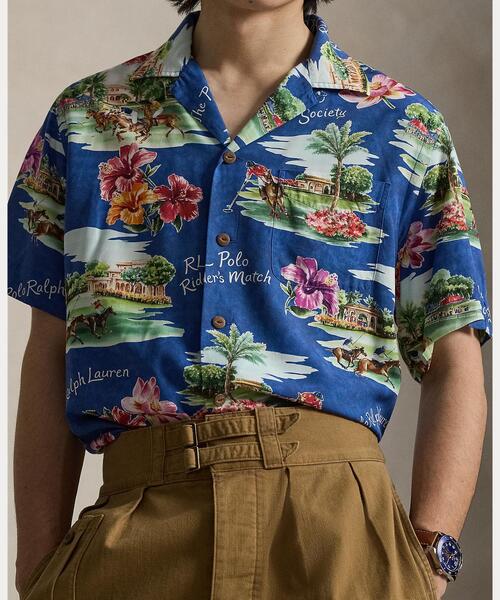 POLO RALPH LAUREN(ポロ ラルフ ローレン)の「クラシック フィット トロピカル キャンプ シャツ(シャツ/ブラウス・メンズ・マルチ・L/M/S/XL)」の5枚目の写真