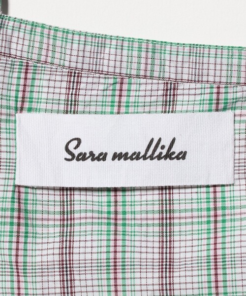 sara mallika（サラ マリカ）の「【別注】＜Sara mallika for 6＞CHECK CAMISOLE/キャミソール（キャミソール・レディース・ケリーグリーン・FREE）」の10枚目の写真