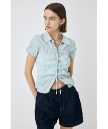 セール】【26年SS新作】BUTTON UP SHIRRING シャツ（シャツ/ブラウス