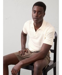 BANANA REPUBLIC FACTORY STORE（バナナリパブリック ファクトリーストア）の「BANANA REPUBLIC FACTORY STORE  メッシュストライプニットポロ（ニット/セーター）」