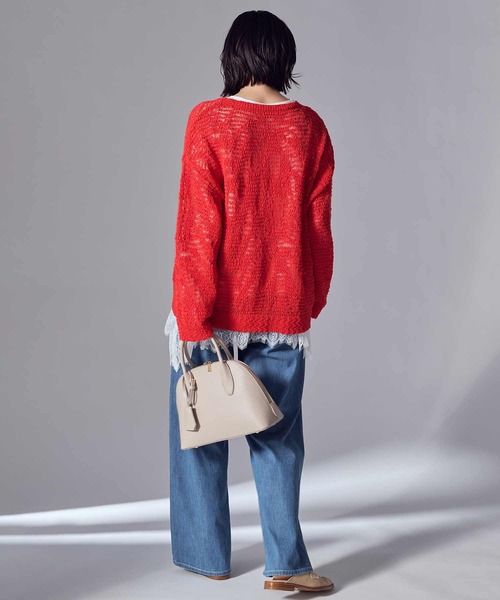 SOMETHING(サムシング)の「サマーデニムセミワイドパンツ(デニムパンツ・レディース・ライトインディゴブルー・M/S)」の21枚目の写真