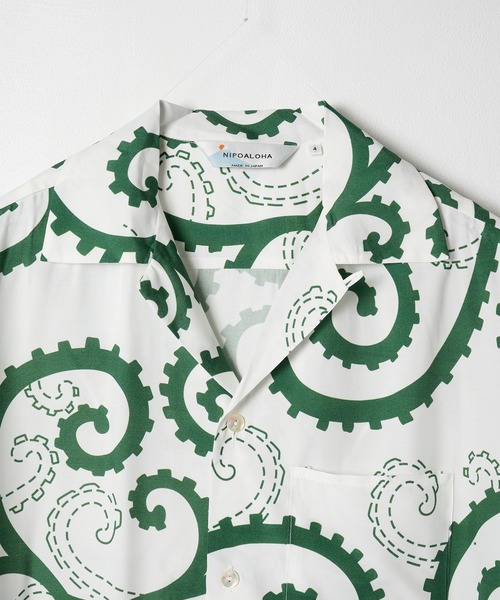NIPOALOHA（ニポアロハ）の「【NIPOALOHA】SHORT SLEEVE ALOHA SHIRT（シャツ/ブラウス・メンズ・ホワイト・XXL/XL/L）」の3枚目の写真