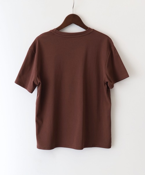 SpRay(スプレイ)の「CAT転写Tシャツ(Tシャツ/カットソー・レディース・チャコールグレー/オフホワイト/ブラウン/オートミール・FREE)」の5枚目の写真