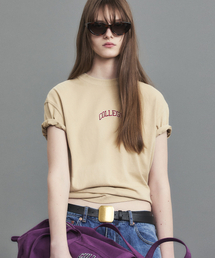 COLLEGE LOGO T-SHIRT BEIGE