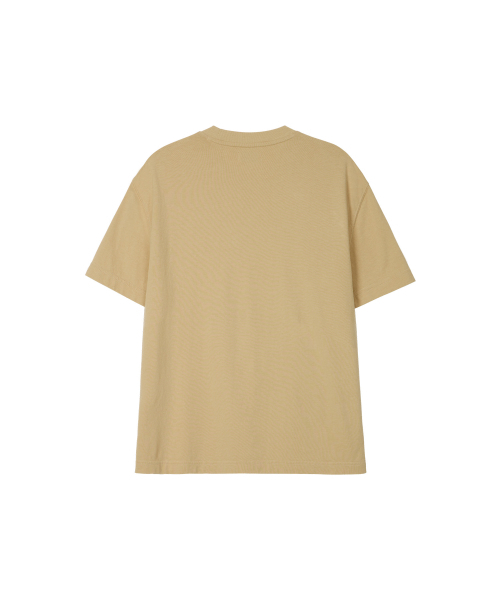 NOHANT(ノアン)の「COLLEGE LOGO T-SHIRT BEIGE(Tシャツ/カットソー・メンズ・Beige・LARGE/MEDIUM/SMALL/X-SMALL)」の4枚目の写真