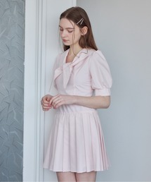 etre loin（エトルワン）の「ローウエストプリーツミニワンピース / Low waist pleated mini dress（ワンピース）」