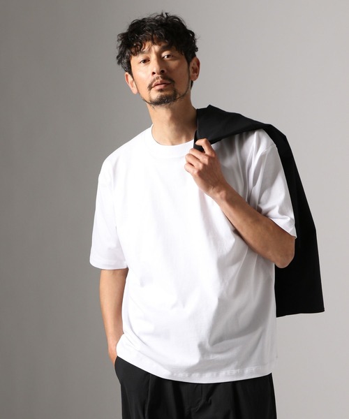 BAYFLOW（ベイフロー）の「ベーシックTEE（Tシャツ/カットソー・メンズ・オフホワイト/ブラック・LARGE/MEDIUM）」の2枚目の写真