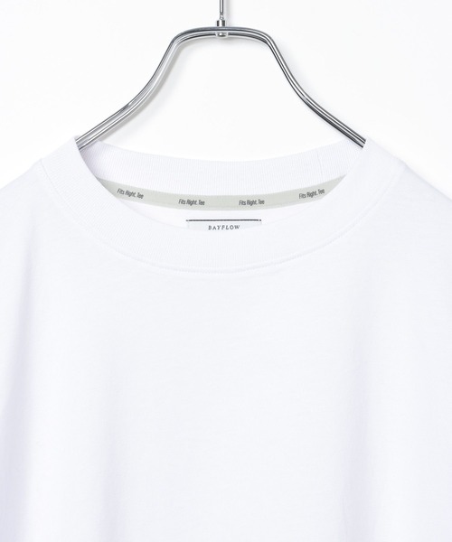 BAYFLOW（ベイフロー）の「ベーシックTEE（Tシャツ/カットソー・メンズ・オフホワイト/ブラック・LARGE/MEDIUM）」の17枚目の写真
