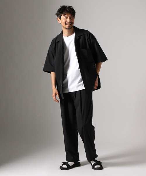 BAYFLOW（ベイフロー）の「ベーシックTEE（Tシャツ/カットソー・メンズ・オフホワイト/ブラック・LARGE/MEDIUM）」の3枚目の写真