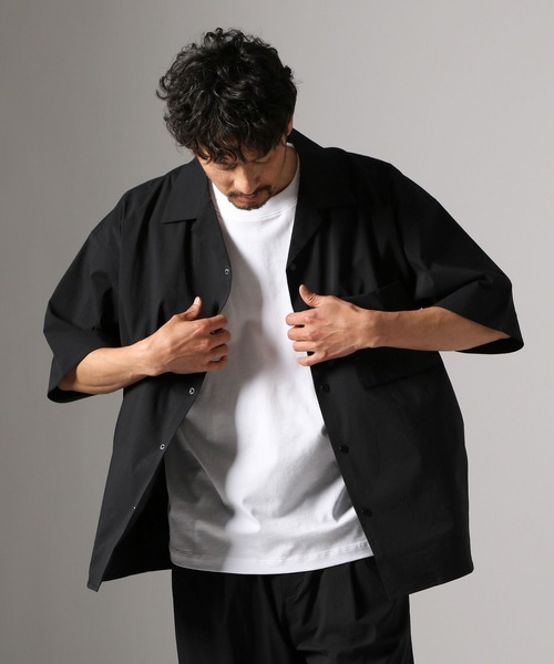 BAYFLOW（ベイフロー）の「ベーシックTEE（Tシャツ/カットソー・メンズ・オフホワイト/ブラック・LARGE/MEDIUM）」の4枚目の写真