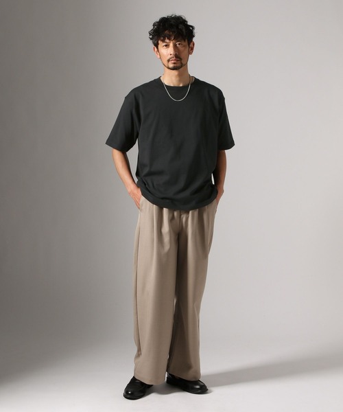 BAYFLOW（ベイフロー）の「ベーシックTEE（Tシャツ/カットソー・メンズ・オフホワイト/ブラック・LARGE/MEDIUM）」の7枚目の写真