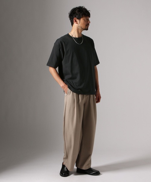 BAYFLOW（ベイフロー）の「ベーシックTEE（Tシャツ/カットソー・メンズ・オフホワイト/ブラック・LARGE/MEDIUM）」の8枚目の写真