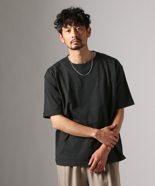 BAYFLOW（ベイフロー）の「ベーシックTEE（Tシャツ/カットソー・メンズ・オフホワイト/ブラック・LARGE/MEDIUM）」の9枚目の写真