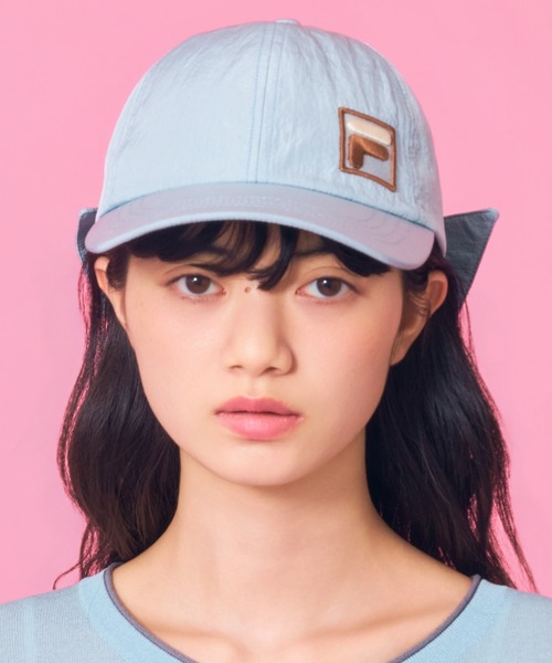 Casselini（キャセリーニ）の「Casselini(キャセリーニ)FILAリボンキャップ（キャップ・レディース・ブラック/ブルー/ベージュ・FREE）」の10枚目の写真