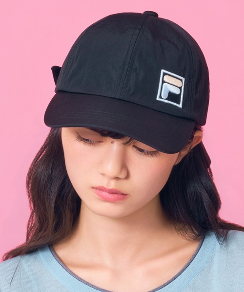 Casselini（キャセリーニ）の「Casselini(キャセリーニ)FILAリボンキャップ（キャップ・レディース・ブラック/ブルー/ベージュ・FREE）」の16枚目の写真