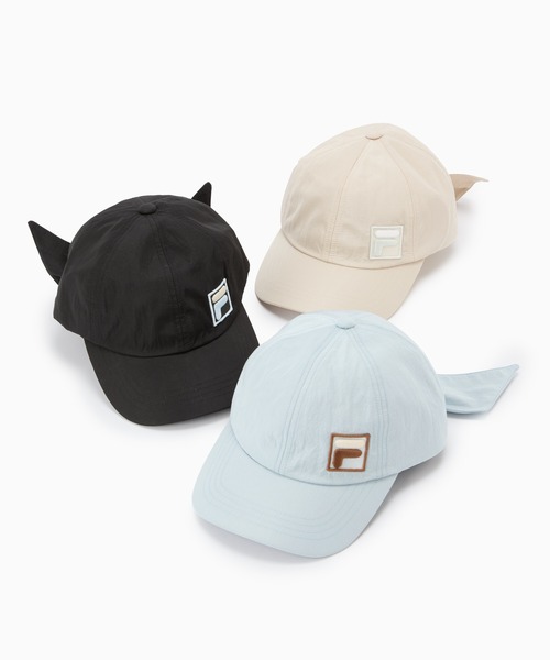 Casselini（キャセリーニ）の「Casselini(キャセリーニ)FILAリボンキャップ（キャップ・レディース・ブラック/ブルー/ベージュ・FREE）」の19枚目の写真