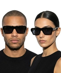 9five（ナインファイブ）の「【9FIVE】 9FIVE ROOK Black & 24K Gold Sunglasses（サングラス）」