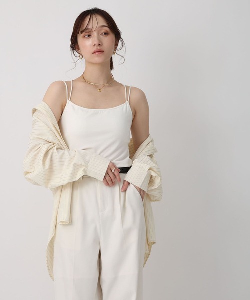 NOAHL（ノアル）の「【NOAHL】2wayカップ付きインナーキャミソール（キャミソール・レディース・ベージュ系/ブラック/オフホワイト・L/M/S）」の12枚目の写真