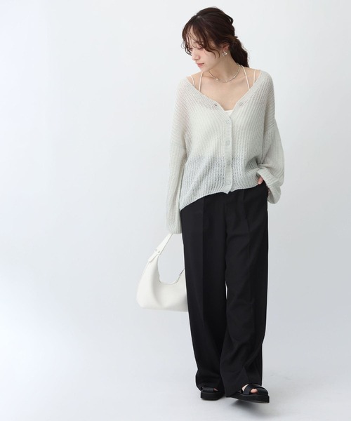 NOAHL（ノアル）の「【NOAHL】2wayカップ付きインナーキャミソール（キャミソール・レディース・ベージュ系/ブラック/オフホワイト・L/M/S）」の18枚目の写真