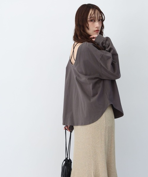 NOAHL（ノアル）の「【NOAHL】2wayカップ付きインナーキャミソール（キャミソール・レディース・ベージュ系/ブラック/オフホワイト・L/M/S）」の9枚目の写真