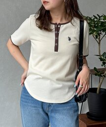 【U.S. POLO ASSN.】ワッフルヘンリーT