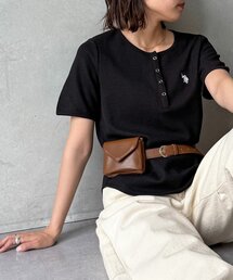 【U.S. POLO ASSN.】ワッフルヘンリーT