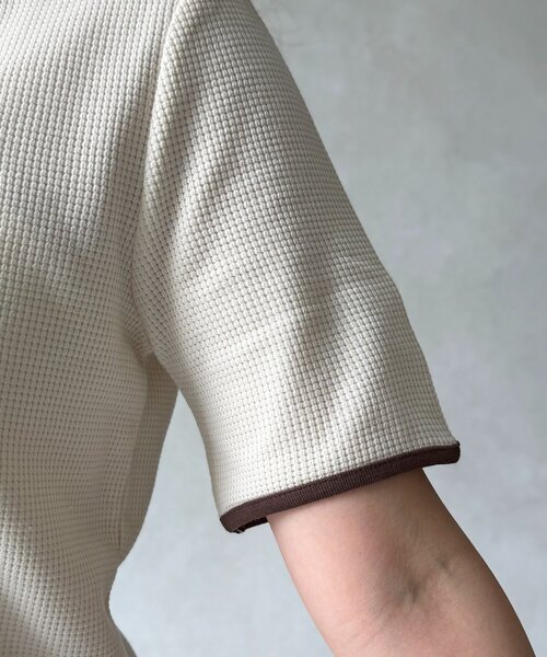 U.S. POLO ASSN.(ユーエスポロアッスン)の「【U.S. POLO ASSN.】ワッフルヘンリーT(Tシャツ/カットソー・レディース・ネイビー/グレー/ブラック/アイボリー/ブラウン/ホワイト・FREE)」の15枚目の写真