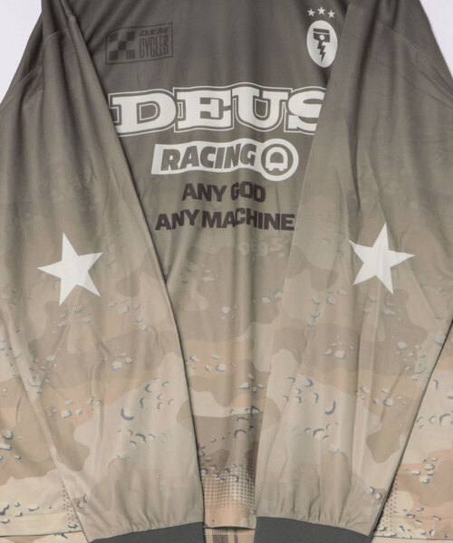 DEUS EX MACHINA(デウスエクスマキナ)の「CIRCUIT MOTO LS JERSEY(Tシャツ/カットソー・メンズ・カモフラージュ/ブラック・M/L)」の4枚目の写真