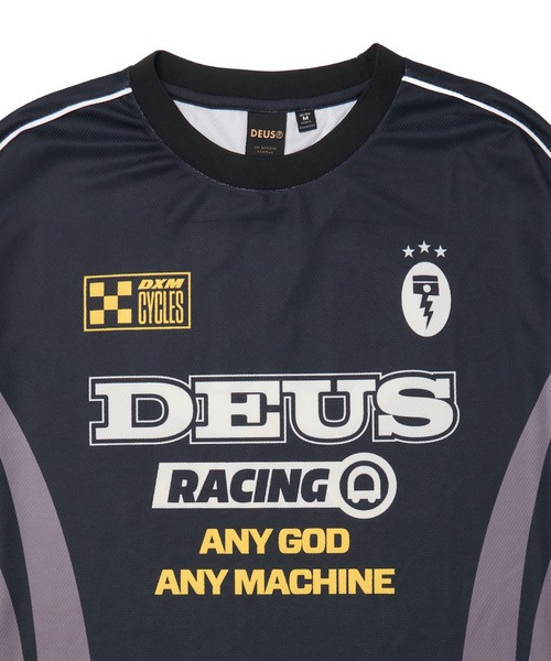 DEUS EX MACHINA(デウスエクスマキナ)の「CIRCUIT MOTO LS JERSEY 長袖モトクロスジャージTシャツ メッシュ素材(Tシャツ/カットソー・メンズ・カモフラージュ/ブラック・M/L)」の3枚目の写真