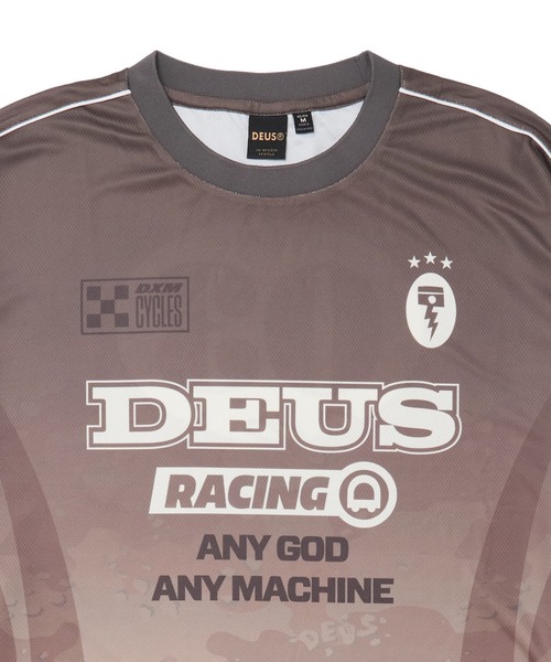 DEUS EX MACHINA(デウスエクスマキナ)の「CIRCUIT MOTO LS JERSEY 長袖モトクロスジャージTシャツ メッシュ素材(Tシャツ/カットソー・メンズ・カモフラージュ/ブラック・M/L)」の7枚目の写真