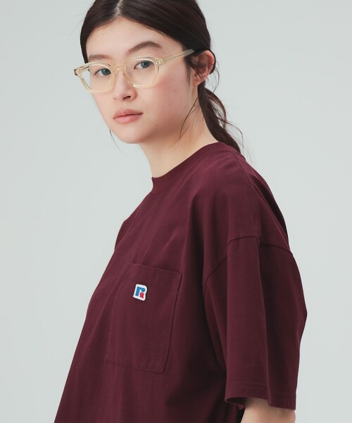 BEAMS HEART（ビームスハート）の「【EXCLUSIVE】RUSSELL ATHLETIC / ポケット Tシャツ（Tシャツ/カットソー・レディース・グリーン/オフホワイト/ワイン/ブラック・FREE）」の16枚目の写真