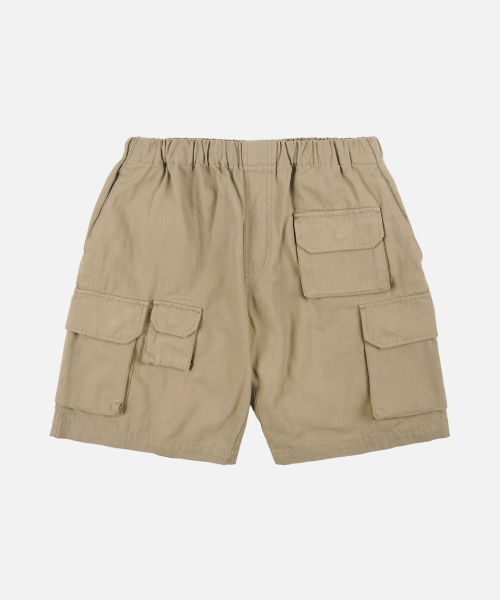 FRIZMWORKS(フリズムワークス)の「CANVAS MULTI POCKET SHORTS _ KHAKI BEIGE(その他パンツ・メンズ・その他・SMALL/MEDIUM/LARGE/X-LARGE)」の1枚目の写真