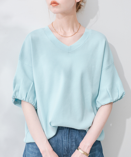 IENA ボリュームスリーブプルオーバー ボリュームスリーブプルオーバー【手洗い可能】◇（Tシャツ/カットソー