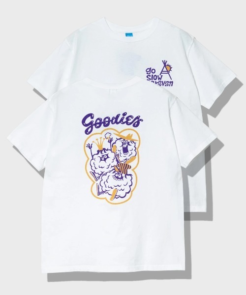 Good On（グッドオン）の「Good On/グッドオン　GOODIES SS TEE EX（Tシャツ/カットソー・メンズ・ホワイト/ブラック・LARGE/X-LARGE/MEDIUM）」の2枚目の写真